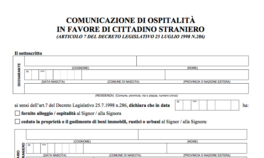 CESSIONE FABBRICATO A CITTADINI STRANIERI